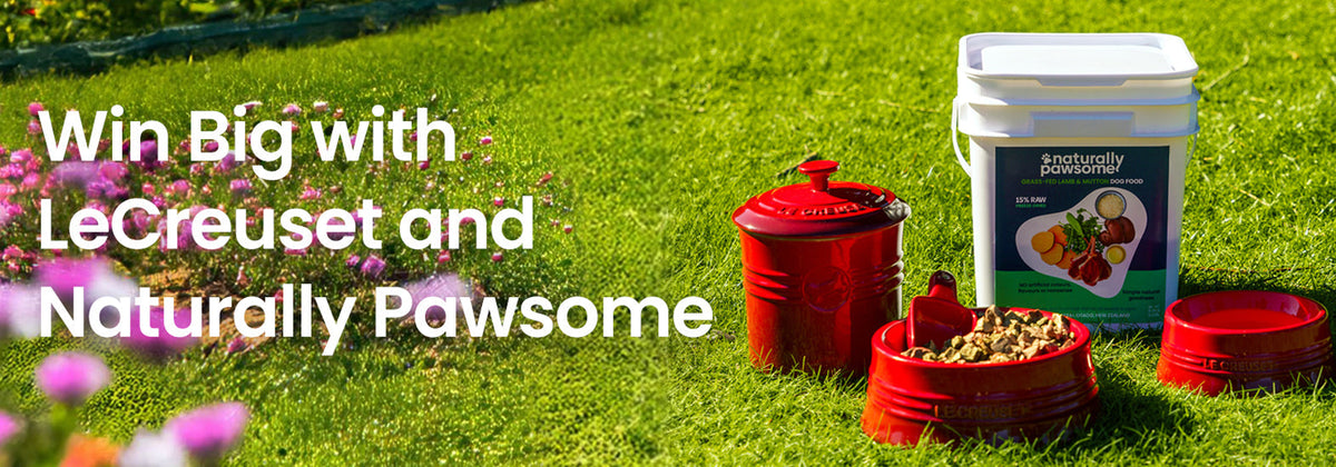 Win big with Naturally Pawsome & Le Creuset!